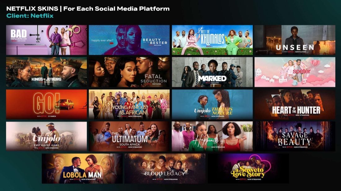 Netflix Skins portfolio sample