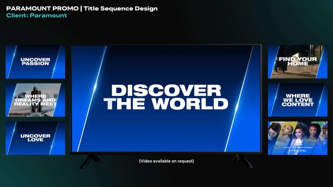 Paramount Promo portfolio sample